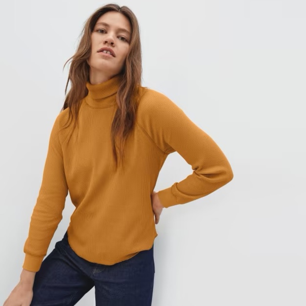 Everlane Waffle Turtleneck